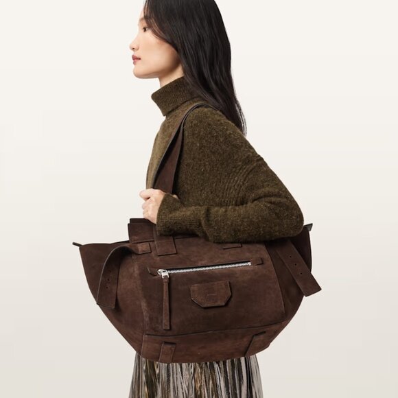 All Saints Suede Tote "EUC" - Picture 14 of 16